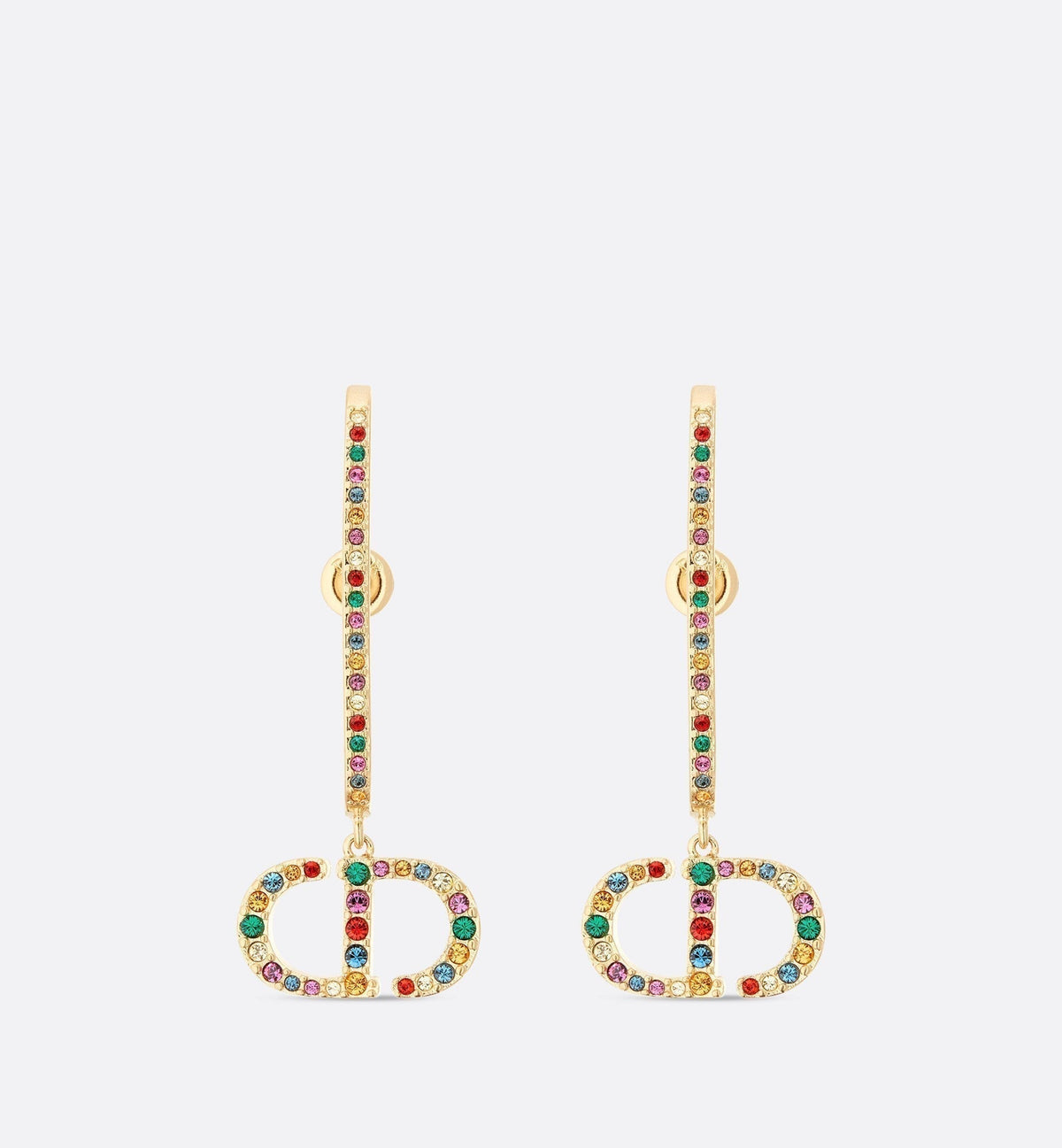 18K Dior 30 Montaigne Crystals Earrings