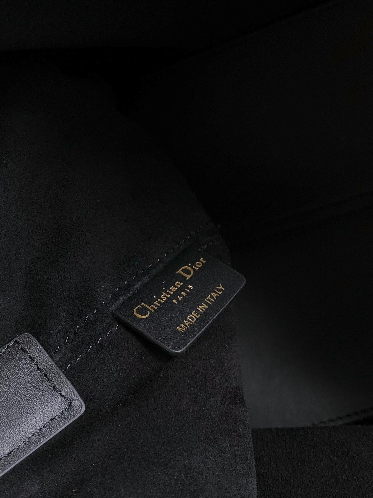 DIOR TOUJOURS 28 BAG IN BLACK LAMBSKIN