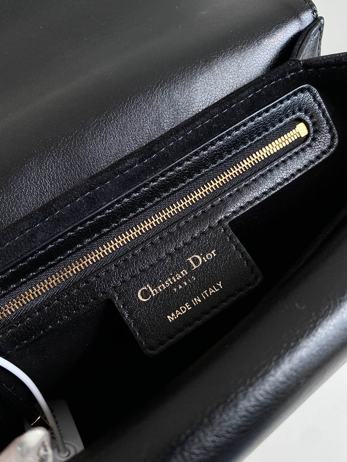 DIOR MINI JOLIE 22 BAG BLACK CALFSKIN