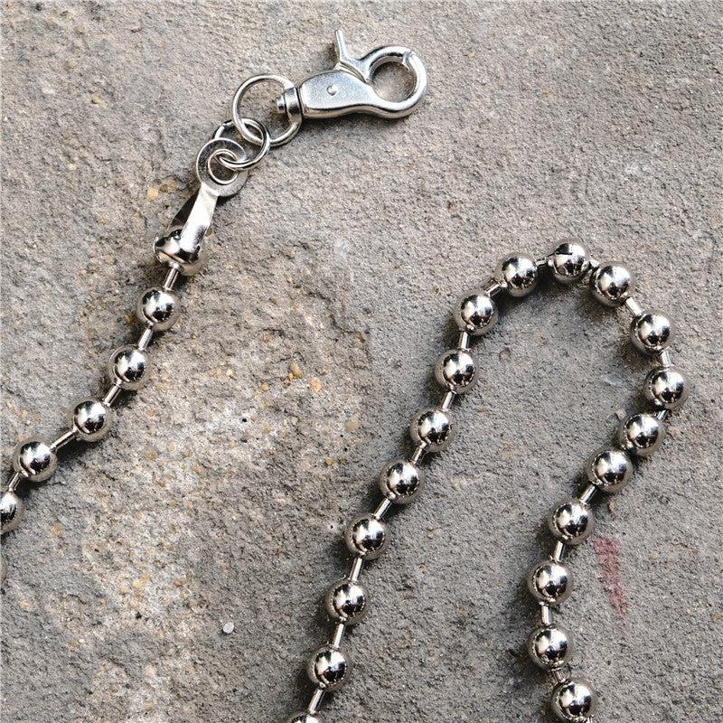 Chrome Hearts Men's simple beaded trousers and chains