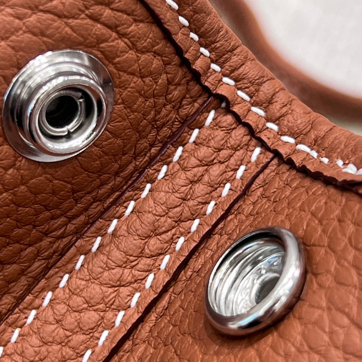 HERMES GARDEN PARTY 23CM IN UMBER BROWN CALFSKIN