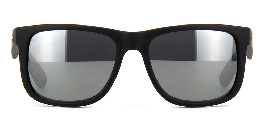Ray-Ban Justin 4165 Black/Silver Mirror 622/6G - As Seen On KJ Apa & Dilraba Dilmurat
